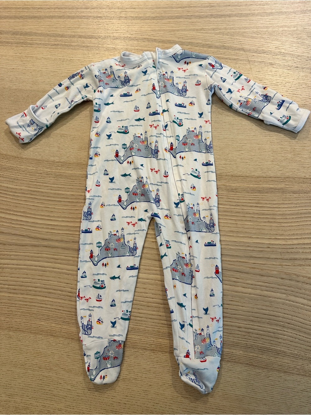 Katydid Martha’s Vineyard Baby Footed 100% Pima Cotton 0-3 month